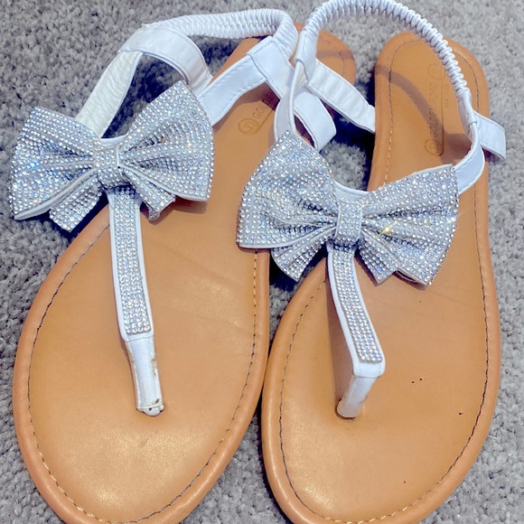 COPY - Sparkle Bow tie Womens Sandals Size 9 - Picture 1 of 1